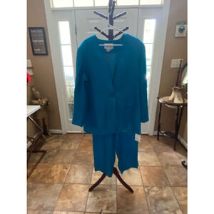 Women's Turquoise Patricia Magali Pantsuit Size 18